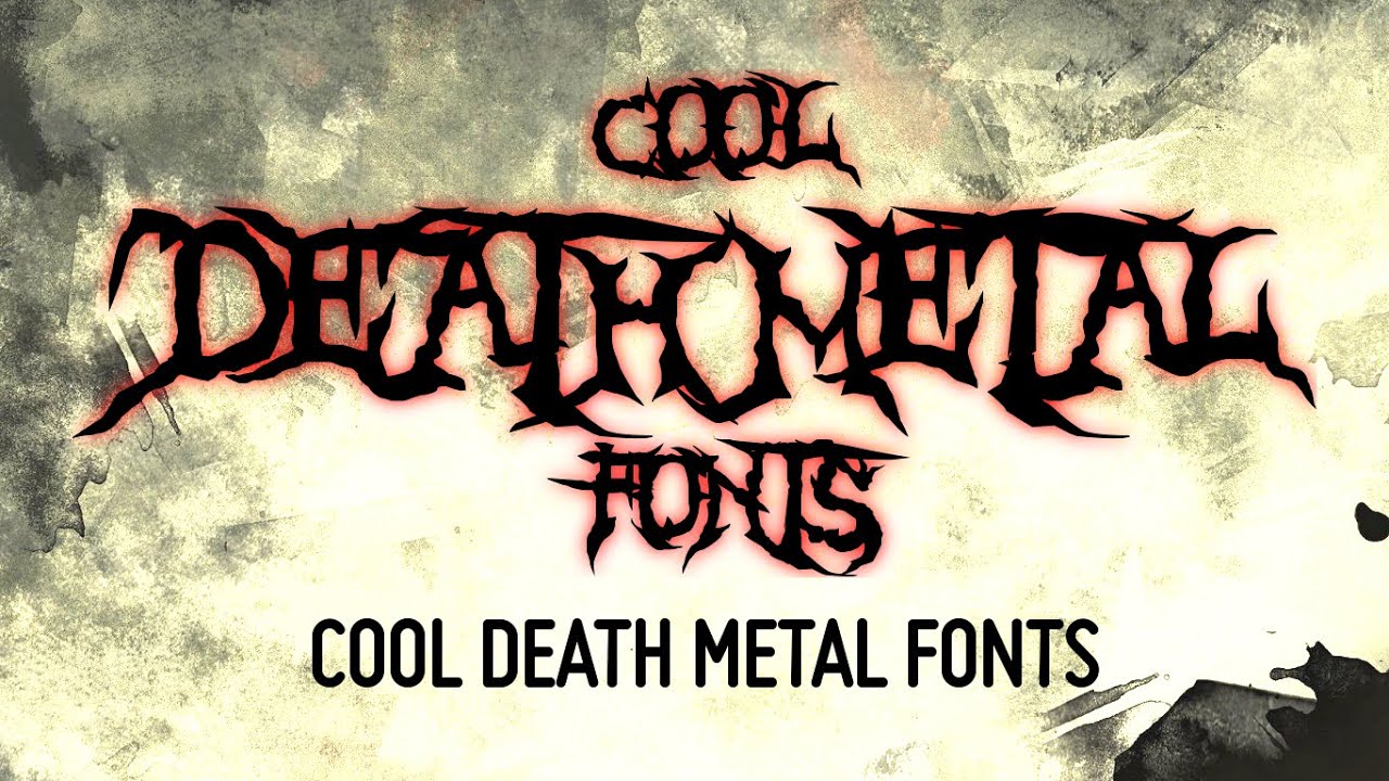 Brutal death metal font download free